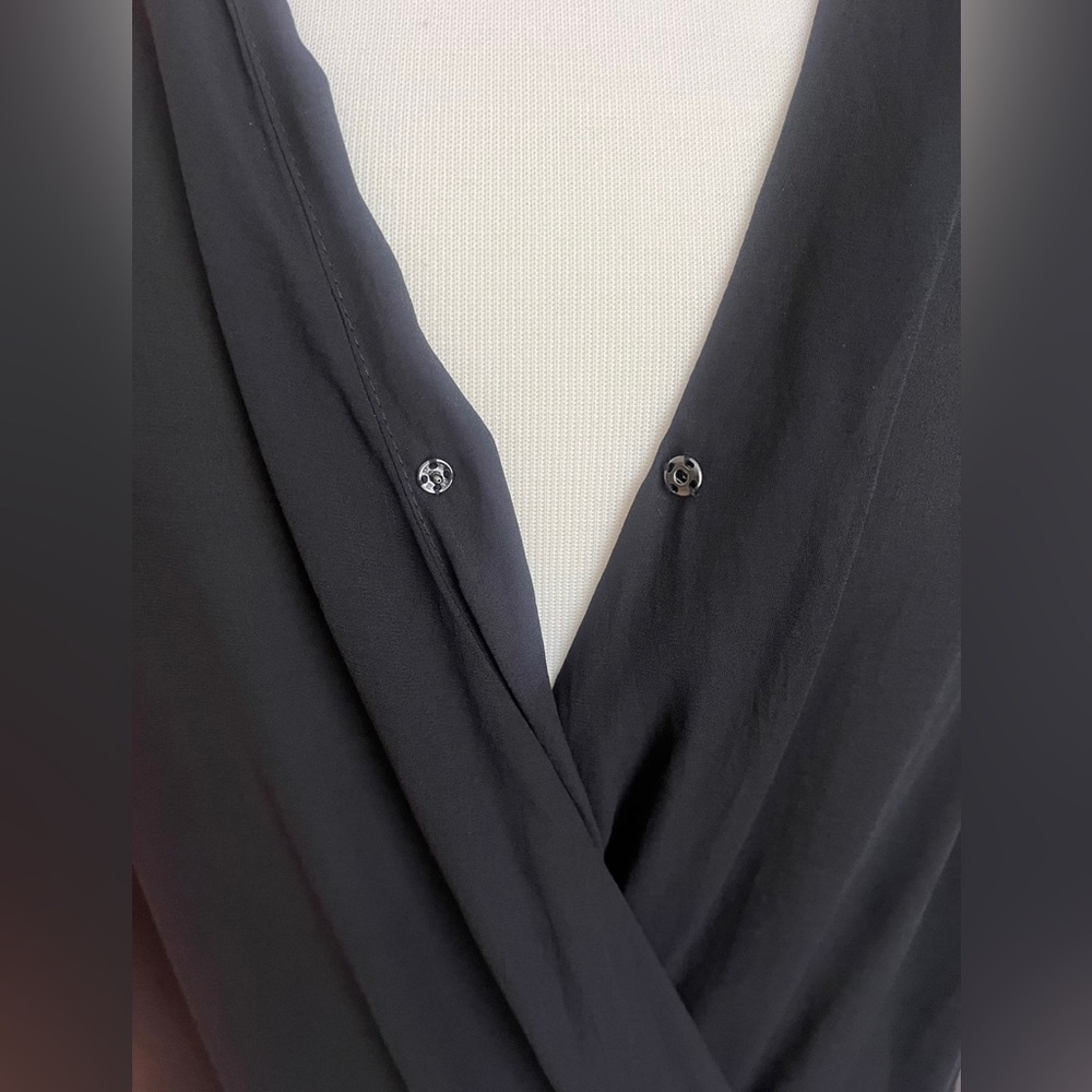Kori Drape Chiffon Cap Sleeve Bodysuit - Picture 8 of 10